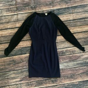 Aritzia Wilfred Black and Navy Blue Dress